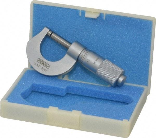 Fowler - 0 to 1/2" Range, 0.001" Graduation, Mechanical Outside Micrometer - Friction Thimble, Accurate to 0.001" - USA Tool & Supply