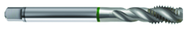 M16x2.0 6H 4-Flute Cobalt Green Ring Semi-Bottoming 40 degree Spiral Flute Tap-Bright - USA Tool & Supply
