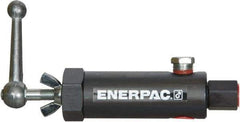 Enerpac - 1.94 GPM 3/8 Inlet Steel Hydraulic Control Valve - 10,000 psi, 3.12" Wide x 7.62" Long - USA Tool & Supply