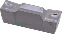 Iscar - 6005GRIP Y Grade IC908, 6mm Cutting Width Carbide Grooving Insert - 3.6mm Max Depth of Cut, Neutral, 0.5mm Corner Radius, TiAlN Finish - USA Tool & Supply