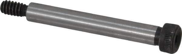 Value Collection - 1/4" Shoulder Diam x 1-3/4" Shoulder Length, #10-24 UNC, Hex Socket Shoulder Screw - 4140 Alloy Steel, Uncoated, 3/16" Head Height x 3/8" Head Diam - USA Tool & Supply