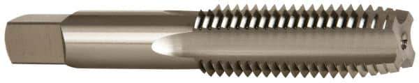 OSG - 3/4-10 UNC 4 Flute Bright Finish High Speed Steel Straight Flute Standard Hand Tap - Plug, Left Hand Thread, 4-1/4" OAL, 2" Thread Length, H3 Limit, Oversize - Exact Industrial Supply