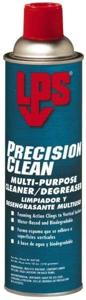 LPS - 18 oz Aerosol Cleaner/Degreaser - Liquid, Biodegradable Cleaner & Degreaser, Unscented - USA Tool & Supply
