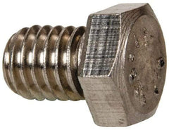 Value Collection - 3/8-16 UNC, 1/2" Length Under Head Hex Head Cap Screw - Fully Threaded, Grade 316 Stainless Steel, Uncoated, 9/16" Hex - USA Tool & Supply