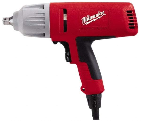 Milwaukee Tool - 1/2 Inch Drive, 300 Ft./Lbs. Torque, Pistol Grip Handle, 600 to 1,800 RPM, Impact Wrench - 7 Amps, 120 Volts - USA Tool & Supply