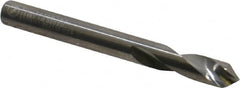 Made in USA - 1/4" Body Diam, 90°, 2-1/2" OAL, Solid Carbide Spotting Drill - USA Tool & Supply