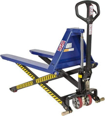 Value Collection - 2,200 Lb Capacity, 31-1/2" Lift Portable Skid Lifter - 3-1/2" Min Lift Height, 43" Fork Length x 27" Fork Width, 27" Overall Width - USA Tool & Supply