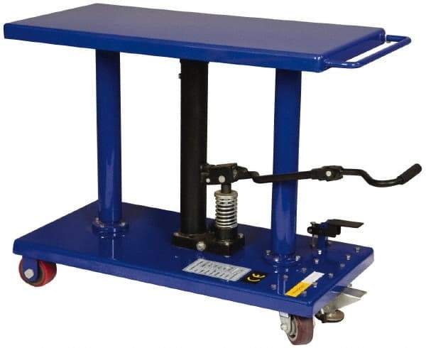 Value Collection - 1,000 Lb Capacity Hydraulic Lift Table - 30" to 47-1/2" Lift Height, 36" Platform Length x 18" Platform Width - USA Tool & Supply