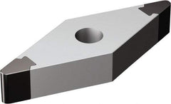 Sandvik Coromant - VNGA332 Grade 7025 CBN Turning Insert - Uncoated, 35° Diamond, 3/8" Inscr Circle, 3/16" Thick, 1/32" Corner Radius - USA Tool & Supply