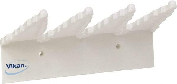 Vikan - 22 Lb, 6-1/2" Wide, 2-1/2" High, Polypropylene, Wall Bracket - 9-1/2" Long, 3 Holders - USA Tool & Supply