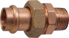 NIBCO - 1/2" Copper Pipe Union - Male x Female, Press Fitting - USA Tool & Supply