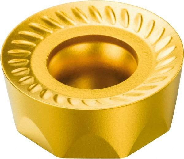 Sandvik Coromant - RCKT130400 WM Grade 235 Carbide Milling Insert - TiCN/TiN Finish, 3/16" Thick, 1/2" Inscribed Circle, 1/4" Corner Radius - USA Tool & Supply