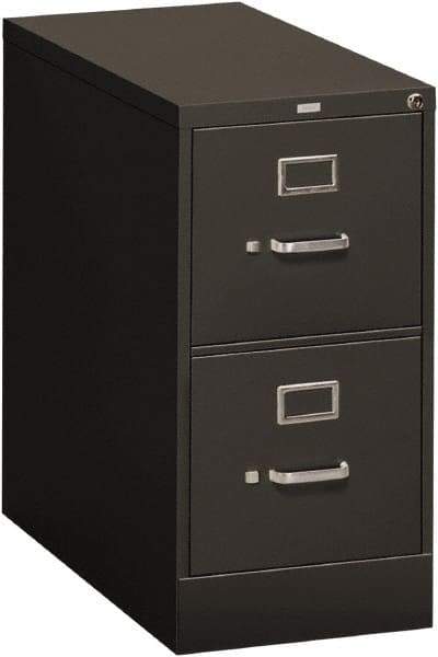 Hon - 15" Wide x 29" High x 26-1/2" Deep, 2 Drawer Vertical File - Steel, Charcoal - USA Tool & Supply