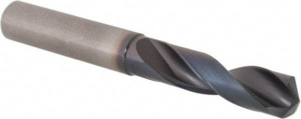 Sumitomo - 31/64" 135° Solid Carbide Screw Machine Drill Bit - TiAlCr/TiSi Finish, 1.8504" Flute Length, 3.937" OAL - USA Tool & Supply