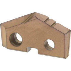 Allied Machine and Engineering - 1-1/8" Diam x 3/16" Thick, Seat Code 2, 132° Included Angle Spade Drill Insert - AM200 Coated, Cobalt, Grade Super Cobalt, Series GEN2 T-A - USA Tool & Supply