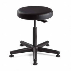 Bevco - Swivel & Adjustable Stools Type: Adjustable Backless Stool Base Type: Nylon - USA Tool & Supply