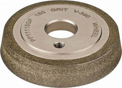 Darex - 3" Diam, 3/4" Hole Size, 1-1/4" Overall Thickness, 180 Grit, Type 12 Tool & Cutter Grinding Wheel - Medium Grade, Diamond - USA Tool & Supply