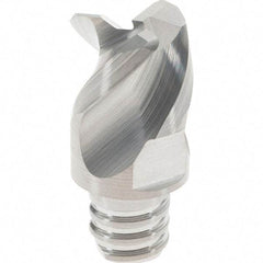 Iscar - MM EAT06 IC08 Grade Carbide End Mill Milling Tip Insert - Uncoated, 3 Flutes, 0.375" Cut Diam, 0.23" Depth of Cut, 0.81" Extension, 0.031" Cnr Rad, 45° Helix Angle - USA Tool & Supply