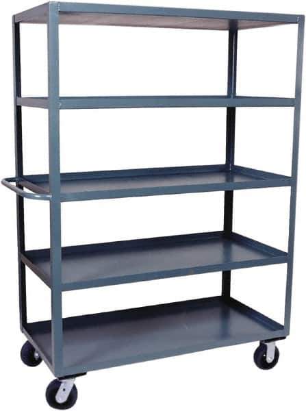 Jamco - 3,000 Lb Capacity, 24" Wide x 60" Long x 57-1/2" High Standard Utility Cart - 5 Shelf, Steel - USA Tool & Supply