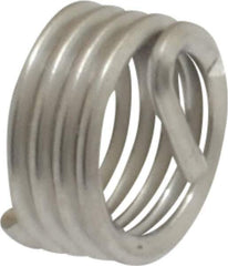 Recoil - M5x0.80 Metric Coarse, 5mm OAL, Free Running Helical Insert - 4-1/8 Free Coils, Tanged, Stainless Steel, Bright Finish, 1D Insert Length - Exact Industrial Supply