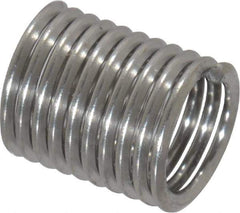 Recoil - M5x0.80 Metric Coarse, 10mm OAL, Free Running Helical Insert - 9-5/8 Free Coils, Tanged, Stainless Steel, Bright Finish, 2D Insert Length - USA Tool & Supply