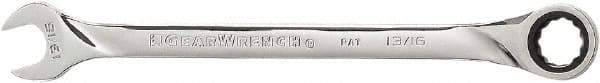 GearWrench - 5/16" 12 Point Combination Wrench - 5.91" OAL, Steel, Full Polish Finish - USA Tool & Supply