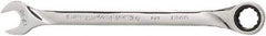 GearWrench - 7/16" 12 Point Combination Wrench - 7.68" OAL, Steel, Full Polish Finish - USA Tool & Supply