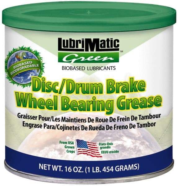 LubriMatic - 16 oz Tub Biobased General Purpose Grease - Blue, 350°F Max Temp, - USA Tool & Supply