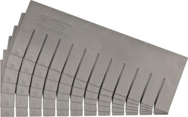 Quantum Storage - 16-1/2" Wide x 6" High, Gray Bin Divider - Use with DG92060 - USA Tool & Supply
