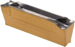 Iscar - DGN4003 J IC830 Grade, 0.1575" Cutting Width, Carbide Cutoff Insert - Neutral Lead Angle, 0.012" Cnr Rad, TiAlN Coated, Double End - USA Tool & Supply
