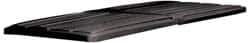 Rubbermaid - 82-7/8" Long x 44-1/2" Wide x 3" High, Black Polyethylene Hinged Lid - Use with Lid for 1025 and 1026 - USA Tool & Supply