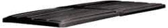 Rubbermaid - 82-7/8" Long x 44-1/2" Wide x 3" High, Black Polyethylene Hinged Lid - Use with Lid for 1025 and 1026 - USA Tool & Supply