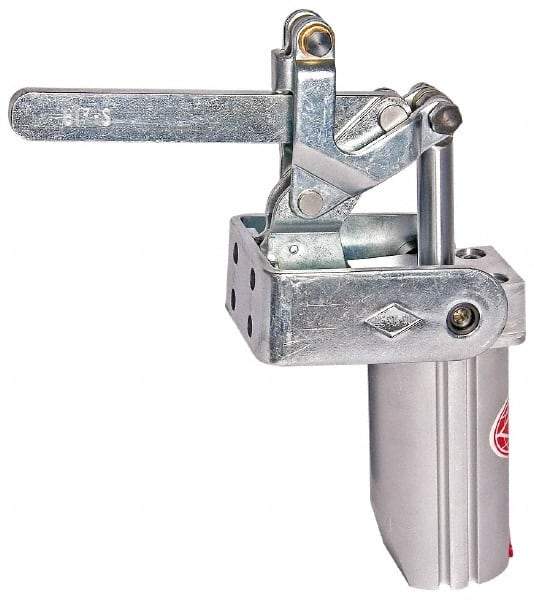 De-Sta-Co - 4,000 Lb Inner Hold Capacity, Vert Mount, Air Power Hold-Down Toggle Clamp - 1/4 NPT Port, 145 Max psi, 91° Bar Opening, 106.68mm Height Under Bar - USA Tool & Supply