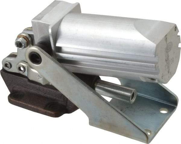 De-Sta-Co - 600 Lb Capacity, 3/4" Plunger Travel, 5/16-18 x 5/16" Plunger, 1/8 NPT Port, 3,015 N at 5 Bar, Air Power Straight Line Action Clamp - 1.09" Centerline Height, 9.86" Overall Closed Length x 2.93" Overall Closed Height, 64 Max psig, 14 to 194°F - USA Tool & Supply