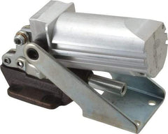 De-Sta-Co - 600 Lb Capacity, 3/4" Plunger Travel, 5/16-18 x 5/16" Plunger, 1/8 NPT Port, 3,015 N at 5 Bar, Air Power Straight Line Action Clamp - 1.09" Centerline Height, 9.86" Overall Closed Length x 2.93" Overall Closed Height, 64 Max psig, 14 to 194°F - USA Tool & Supply
