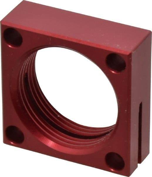 De-Sta-Co - 1-1/8 - 16 Thread, 13/64" Mounting Hole, Aluminum Clamp Mounting Block - 1/2" Thick x 1.38" Long x 1.378" Wide - USA Tool & Supply