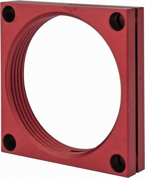 De-Sta-Co - 2-1/4 - 12 Thread, 0.28" Mounting Hole, Aluminum Clamp Mounting Block - 1/2" Thick x 2-1/2" Long x 2-1/2" Wide - USA Tool & Supply