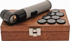 Fowler - 9 Piece Reticle, 10x Max Magnification, Pocket Comparator - Includes Case, Light Source - USA Tool & Supply