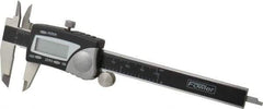 Fowler - 0 to 100mm Range, 0.01mm Resolution, Electronic Caliper - Stainless Steel with 1.56" Stainless Steel Jaws, 0.02mm Accuracy - USA Tool & Supply