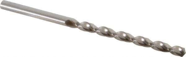 Chicago-Latrobe - 5/32" 135° High Speed Steel Jobber Drill - Bright Finish, Right Hand Cut, Parabolic Flute, Straight Shank, 3-1/8" OAL, Notched Point - USA Tool & Supply
