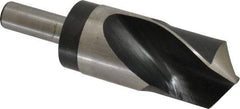 Hertel - 1-7/8" Drill, 118° Point, High Speed Steel Silver Deming & Reduced Shank Drill Bit - Oxide Finish, 6" OAL, Straight Shank, 3" Flute Length - USA Tool & Supply