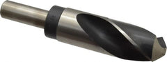 Hertel - 1-3/8" Drill, 118° Point, High Speed Steel Silver Deming & Reduced Shank Drill Bit - USA Tool & Supply