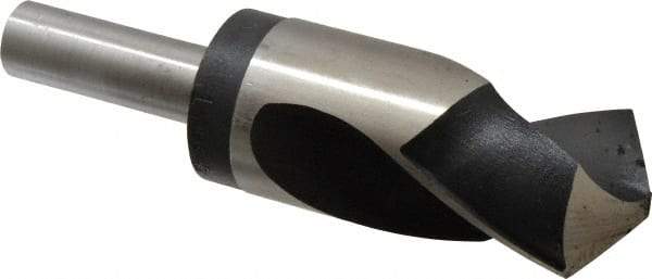 Hertel - 1-11/16" Drill, 118° Point, High Speed Steel Silver Deming & Reduced Shank Drill Bit - Oxide Finish, 6" OAL, Straight Shank, 3" Flute Length - USA Tool & Supply