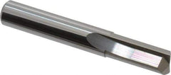 Hertel - 3/8", 1" LOC, 3/8" Shank Diam, 2-1/2" OAL, 2 Flute, Solid Carbide Square End Mill - Uncoated, Straight Flute, Centercutting - USA Tool & Supply