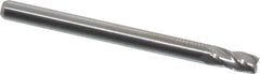 Hertel - 3mm, 6mm LOC, 3mm Shank Diam, 38mm OAL, 4 Flute, Solid Carbide Square End Mill - Single End, Uncoated, 30° Helix, Centercutting, Right Hand Cut - USA Tool & Supply