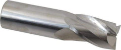 Hertel - 1", 1-1/2" LOC, 1" Shank Diam, 4" OAL, 3 Flute, Solid Carbide Square End Mill - Single End, Uncoated, 30° Helix, Centercutting, Right Hand Cut - USA Tool & Supply