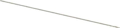 Hertel - 0.18mm 118° High Speed Steel Jobber Drill - Bright Finish, Spiral Flute, Straight Shank, 19mm OAL, Standard Point - USA Tool & Supply