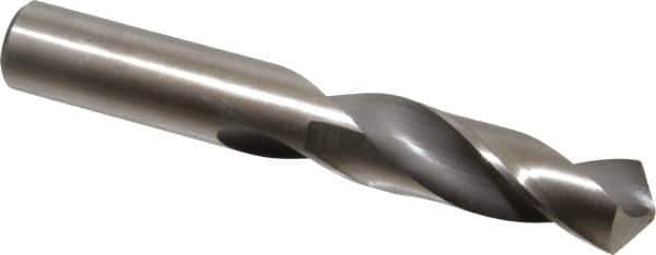 Hertel - 25/32" 118° High Speed Steel Screw Machine Drill Bit - Bright Finish, Right Hand Cut, 3-1/4" Flute Length, 5-1/8" OAL - USA Tool & Supply