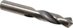 Hertel - 25/32" 118° High Speed Steel Screw Machine Drill Bit - Bright Finish, Right Hand Cut, 3-1/4" Flute Length, 5-1/8" OAL - USA Tool & Supply