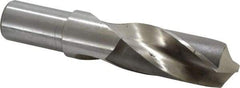 Hertel - 1-3/4" 118° High Speed Steel Screw Machine Drill Bit - Bright Finish, Right Hand Cut, 5-1/8" Flute Length, 8" OAL - USA Tool & Supply